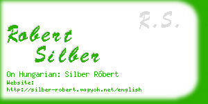 robert silber business card